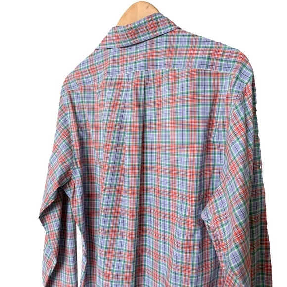 Ralph Lauren Men's Multicolor Plaid Long Sleeve Button-Up Shirt Size L Casual - Picture 8 of 10
